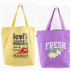 New Levi's Fresh Totes With Natural Dye $30 Each 