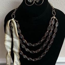New Bohemian Necklace And Earrings Set Just $5