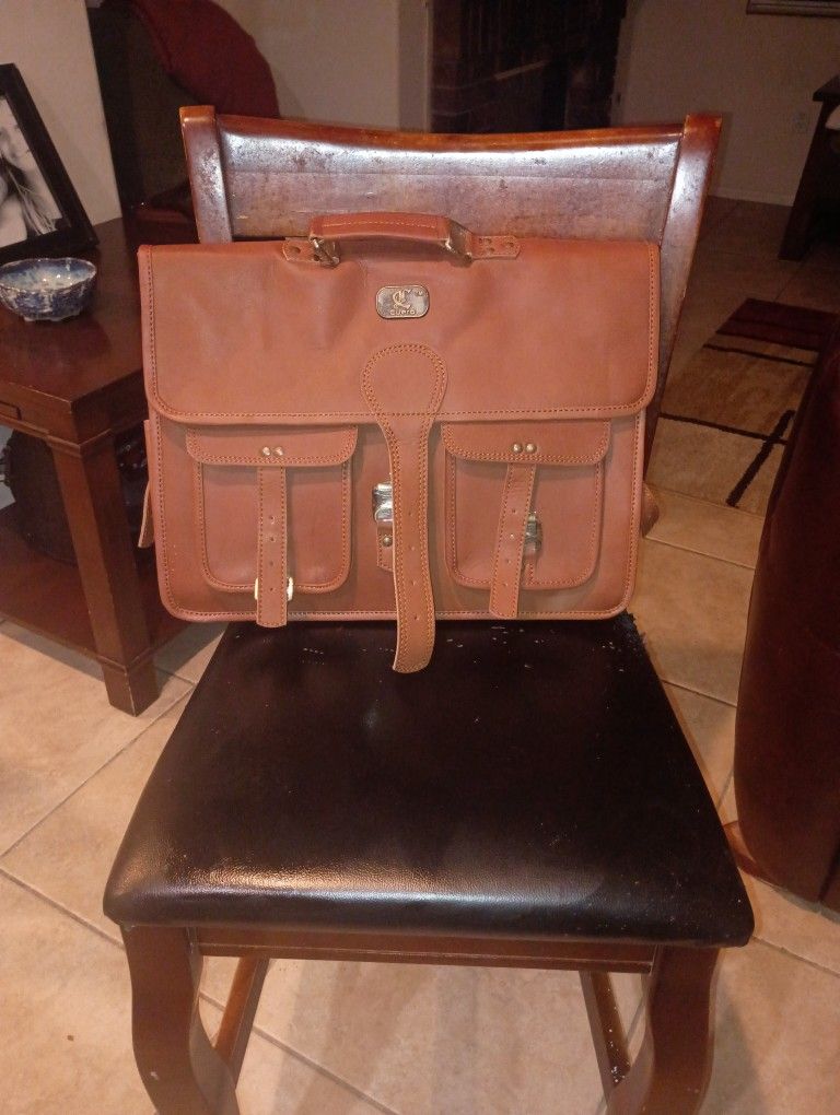 Handmade Leather Travel/Messenger Bag