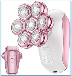 SHPAVVER Electric Razors for Women Legs: Rechargeable Electric Shavers for Body - Waterproof Wet Dry Hair Remover for Lady Face Underarms Public (Glos