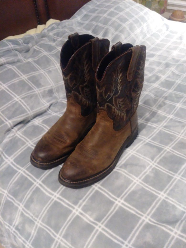 Mens Cowboy /work Boot Size 10 ATS