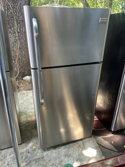Stainless Steel Frigidaire Top Freezer Fridge 