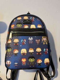 Loungefly Marvel Avengers: Endgame Chibi Print Mini Backpack