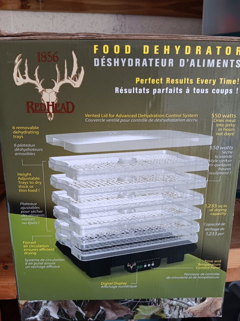 Food Dehydrator Brand New 1856 Redhead