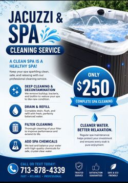 Jacuzzi Spa Cleaning