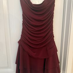Burgundy Dress