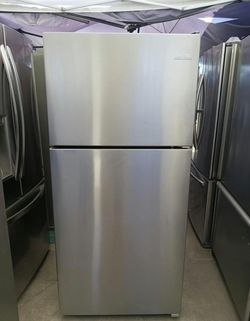 Amana Stainless Steel Top Mount Fridge - Great Condition
