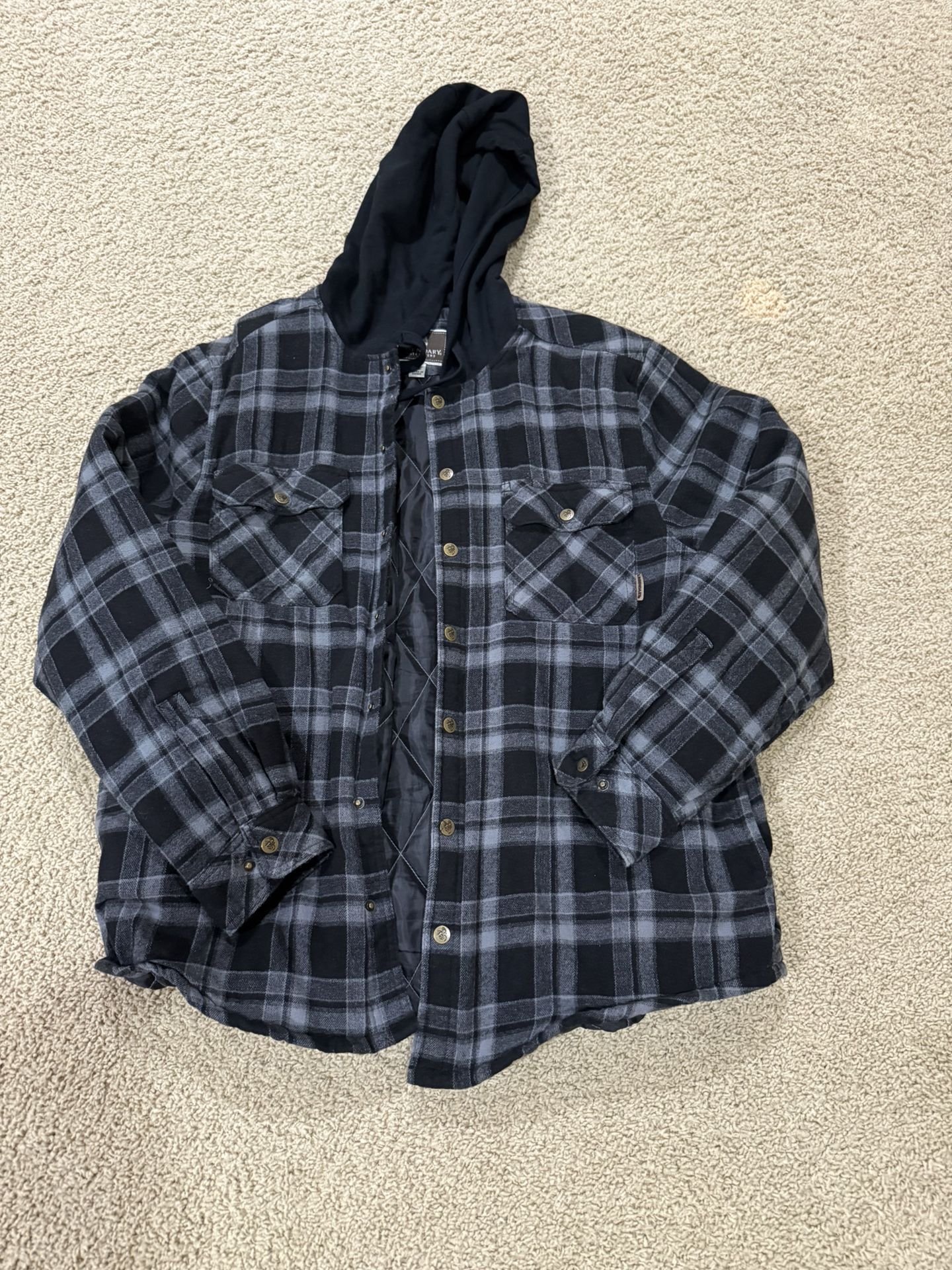 Men’s Flannel Hoodie Jacket