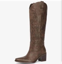 Brown Western Cowboy Boots Size 9.5