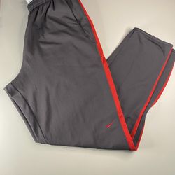 NIKE DRI-FIT Black Red Striped Medium