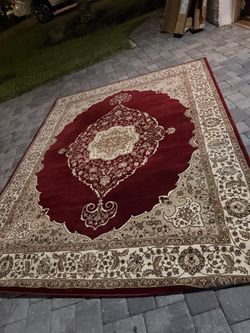 Bazaar Emy Red/Ivory Medallion Area Rug