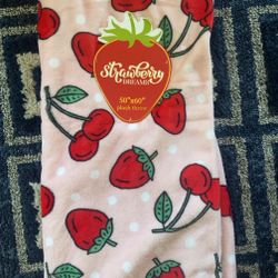 Strawberry And Cherry Throw