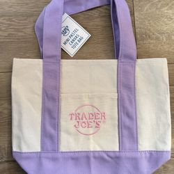 Trader Joe’s Mini Pastel Tote Bag Limited Edition