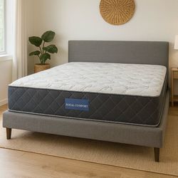 Memory Foam King Size Mattress 13” Thick Premium Comfort Factory Fresh & Sealed in Plastic Same Day Delivery.