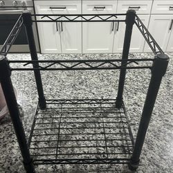 Safco Products Compact Mobile Wire File Cart, 1-Shelf, 15-1/2x14dx19-1/2h, Black (5277BL)