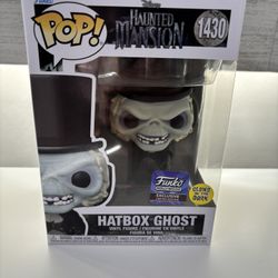 FUNKO POP! HATBOX GHOST #1430 DISNEY HAUNTED MANSION GLOW HOLLYWOOD EXCLUSIVE!!