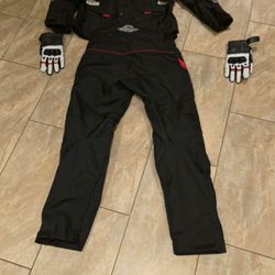 Motorcycle suit large