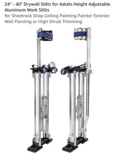 Drywall Stilts for Adults Height Adjustable Aluminum Work Stilts