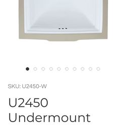 Porcelain Undermount Sink