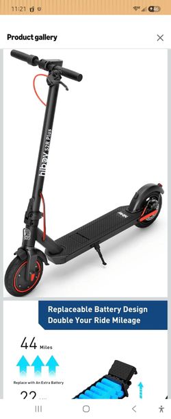 Hiboy S2R Plus Electric Scooter for Adults, 19 MPH, 22-Mile Range