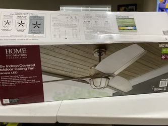 Escape II 60 in. LED Indoor Brushed Nickel Ceiling Fan with Light Kit and Remote Control