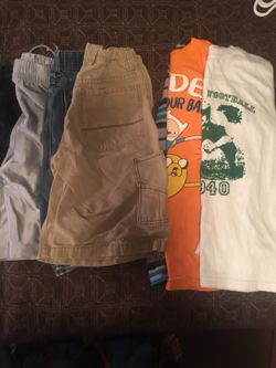 Boys size 10/12 shorts and shirts