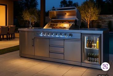 brand new patio kitchen island barbecue grill stainless steel inbox