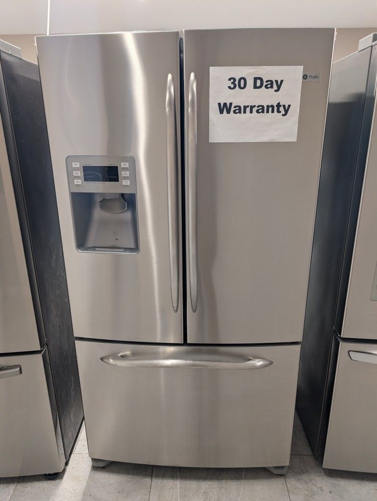 GE Stainless French Door Fridge Refrigerator