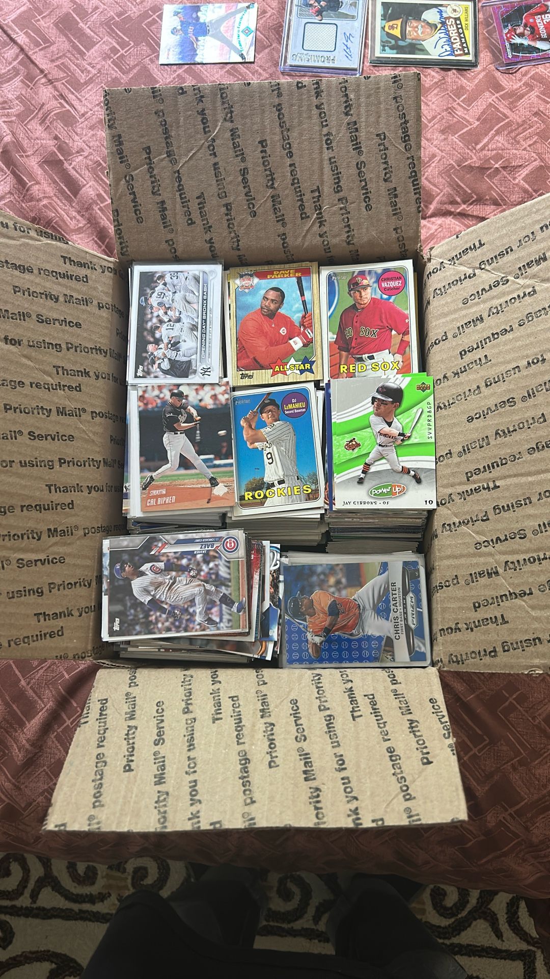 Box Full Of Baseball Cards