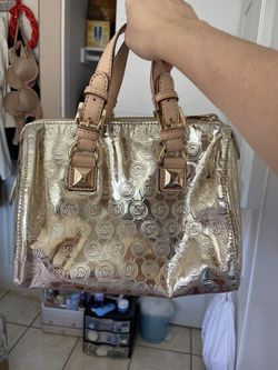 Michael kors gold handbag