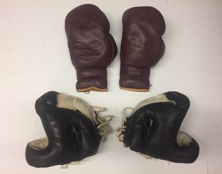 Vintage Wilson Leather Boxing Gear