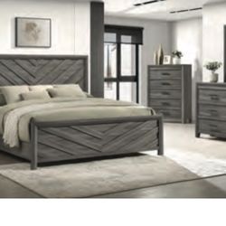 QUEEN SIZE BEDROOMS 7 PIECES/ MATTRESS+BOX+BED FRAME+DRESSER+MIRROR+CHEST+NIGHTSTAND BRAND NEW DELIVERY 🚚 AVAILABLE ALL CITIES!