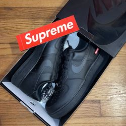 Nike Air Force 1 Low Supreme Black ( Read Description )