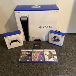 Brand New Disc Version Console + 3 Games + 1 Controller Bundle 
