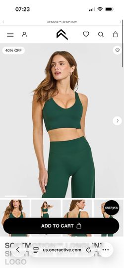 Soft motion longline sports bra Oner active NWT large