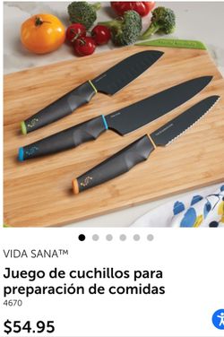 Princess House Vida Sana Juego De Cuchillos $40