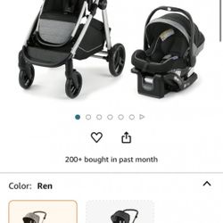 Graco 4 In 1 Stroller,infant Seat Bassinet Double Stroller 325.00 Black And Gray