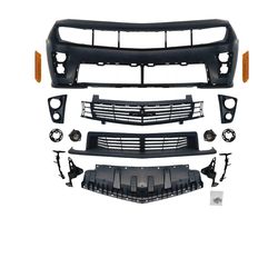 ZL1 Style Front Bumper For 2010-2013 Camaro with Upper Lower Grille Fog Lights