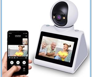 Indoor Home Security Camera,Dual-Band(5G/2.4G) Pet Dog Camera,Two Way Video Camera with 4.3" Screen,Nanny cam,Monitor for Baby/Elder/Nanny/Dog/pet wit