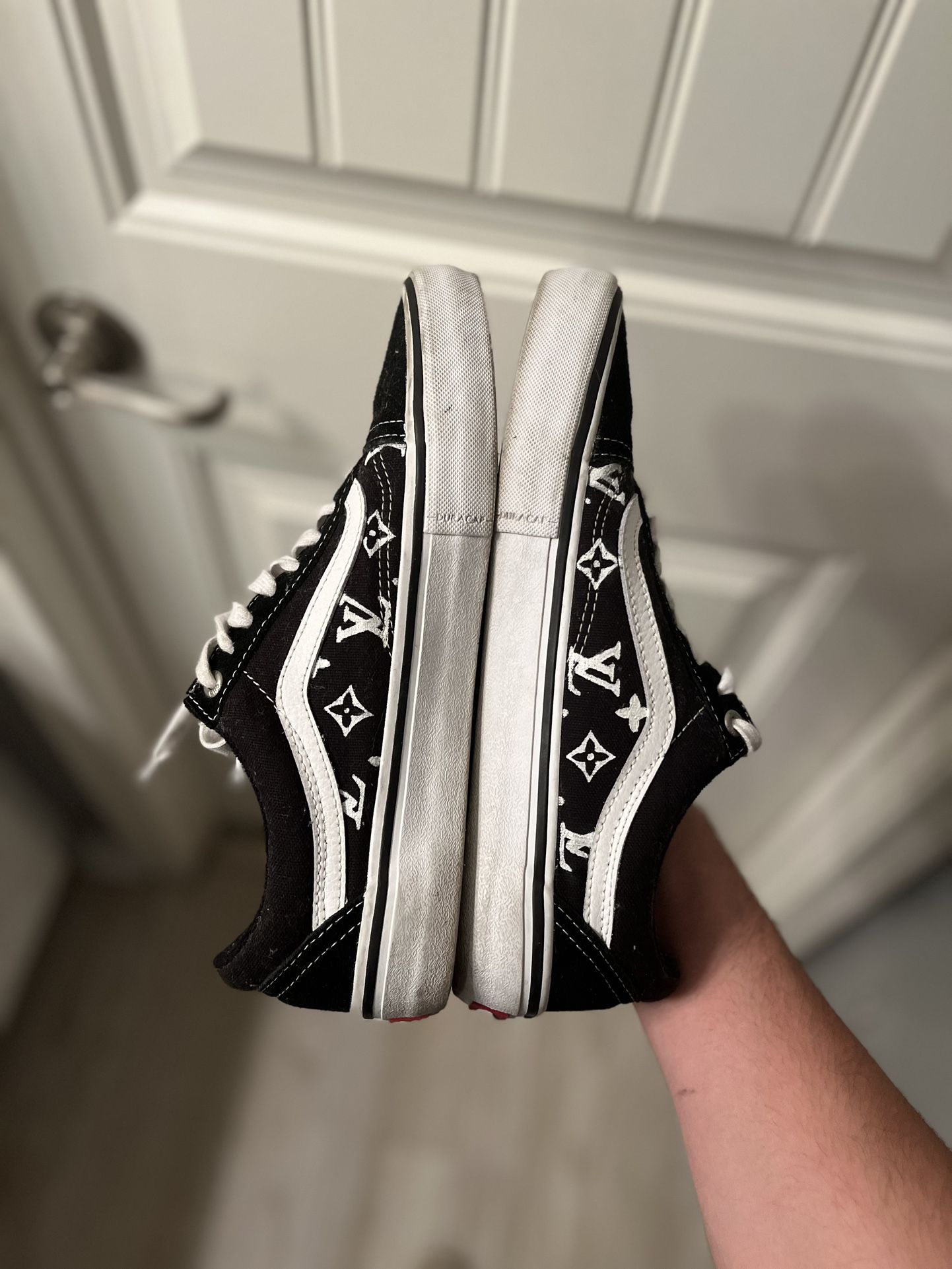 Custom Louis Vuitton Print Vans