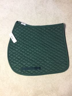 English saddle pad Hunter green