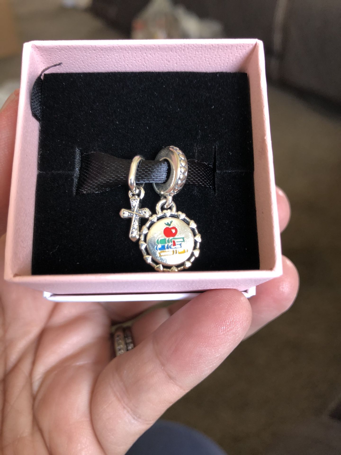 Pandora Cross And Teacher Charm