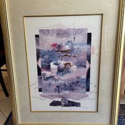 Joanne Miller Rafferty Signed & Numbered Framed Abstract Art