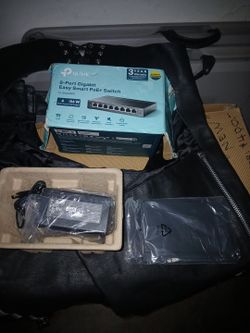 New tp-link 8-port gigabit easy smart PoE+ switch 64 Watt