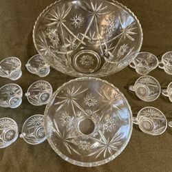 Anchor Hocking 27pcs. Early American Punch Bowl Set