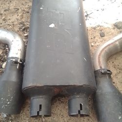 Exhaust System Single Into A Dual