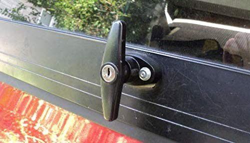 T-Handle Lock kit Shed Door Lock with 3 Keys and 2 Screws, 5-1/2" Stem Barn Playhouse & Chicken Coop Door Lock