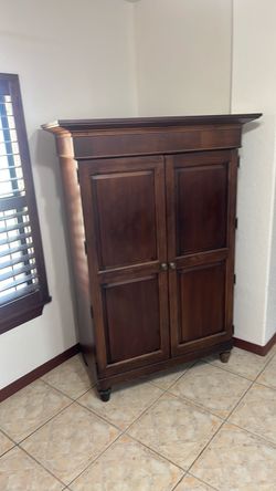 Large Solid Wood Storage Armoire $200 O.B.O