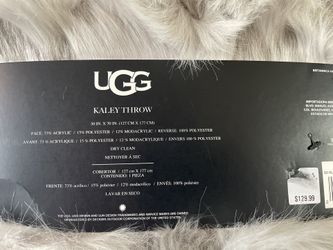 Ugg Kaley Throw Gray 50 x70 Brand New retails 130 asking 90 for Sale in Thornton CO OfferUp