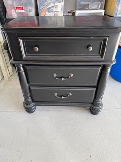 Black nightstand
